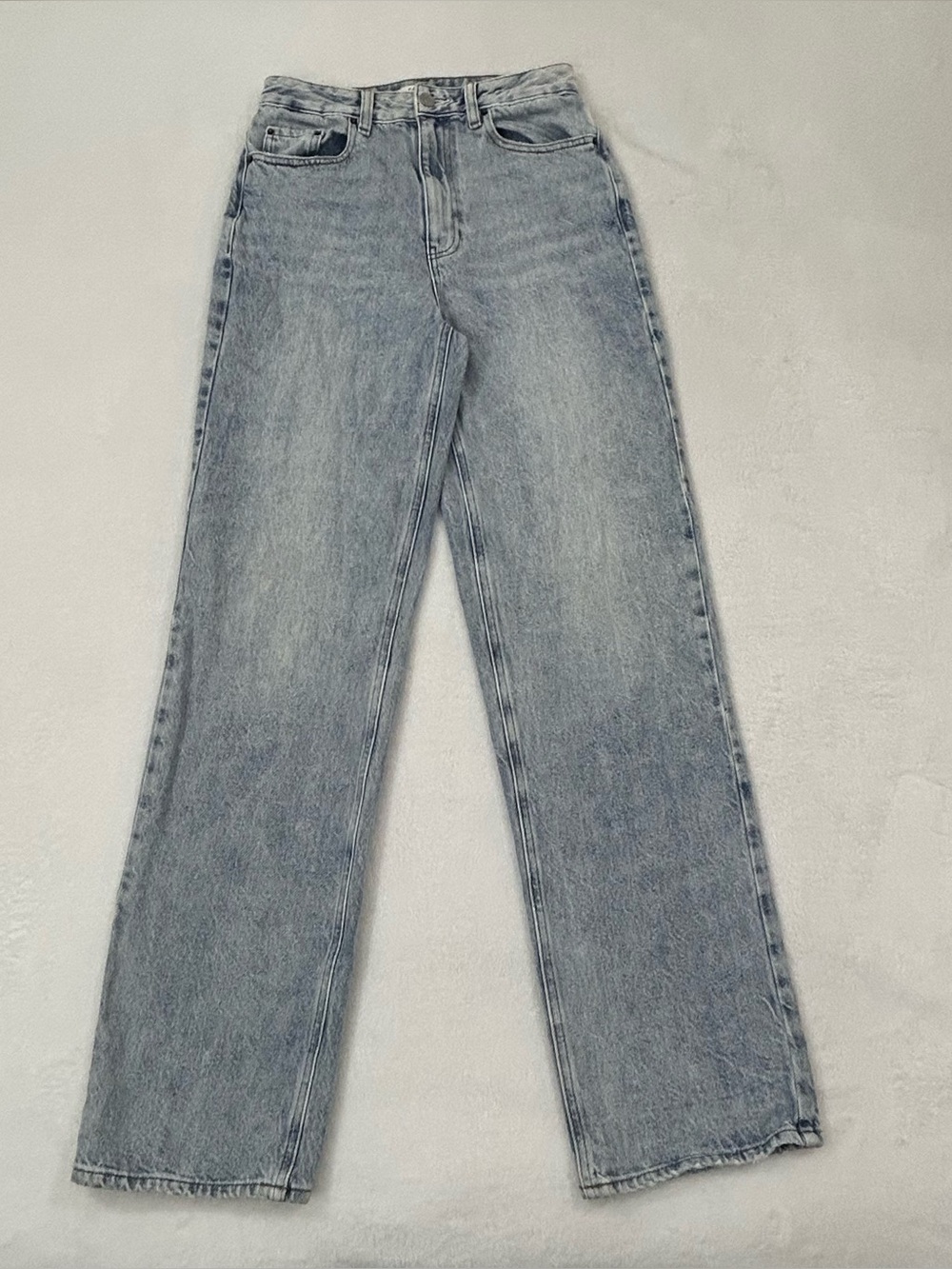 PacSun 90s Boyfriend Light Blue Wash Baggy Straight Leg Denim Jeans Women 26x32